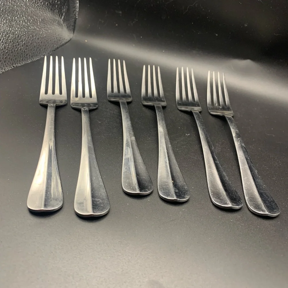 Vintage International Silver Plate Flatware Lot of 6 Forks China Stamped